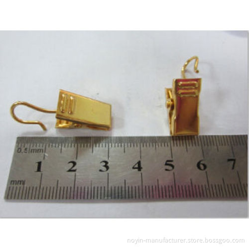 Curtain clip with factory supply, clip for curtain with iron material golden color